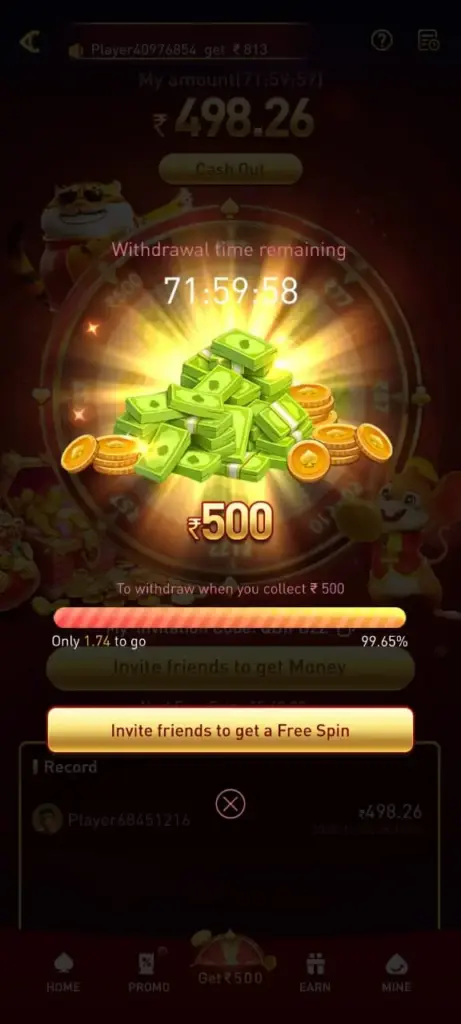 WW9 Game home screen with gaming options and APK features